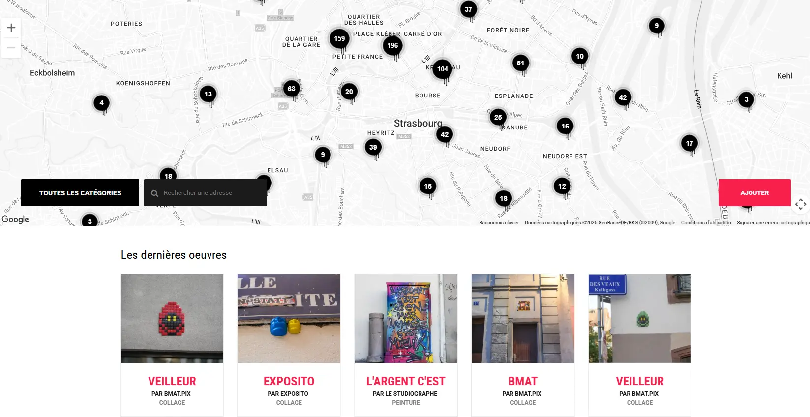 Parcours street art Strasbourg Street Art Map